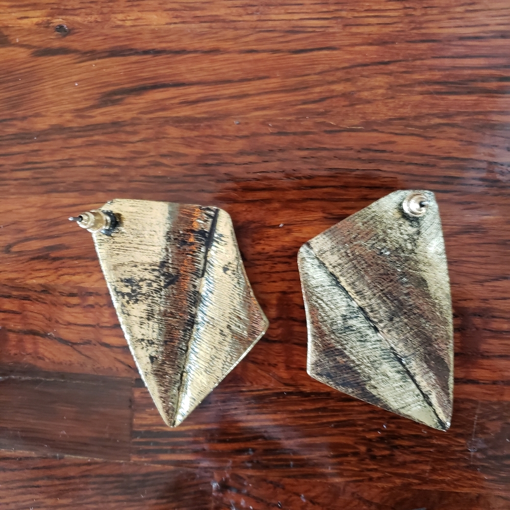 Irregular Shaped Pierced Earrings - image 4